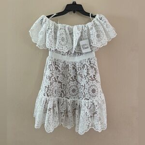 Self portraits white lace dress uk 4 us 0